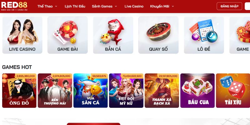 Ứng dụng di động tiện lợi tại RED88